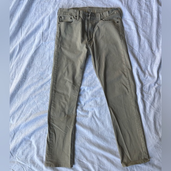 Levi’s 513 Khaki Denim 34 x 32 - Picture 1 of 6